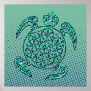Blume des Lebens turturturkos Poster