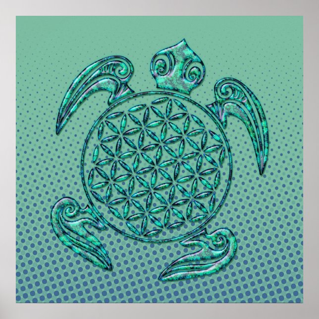 Blume des Lebens turturturkos Poster (Framsidan)