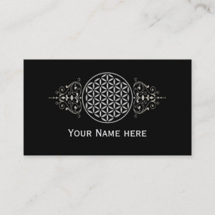 Blume des Lebens - vintage II Visitkort