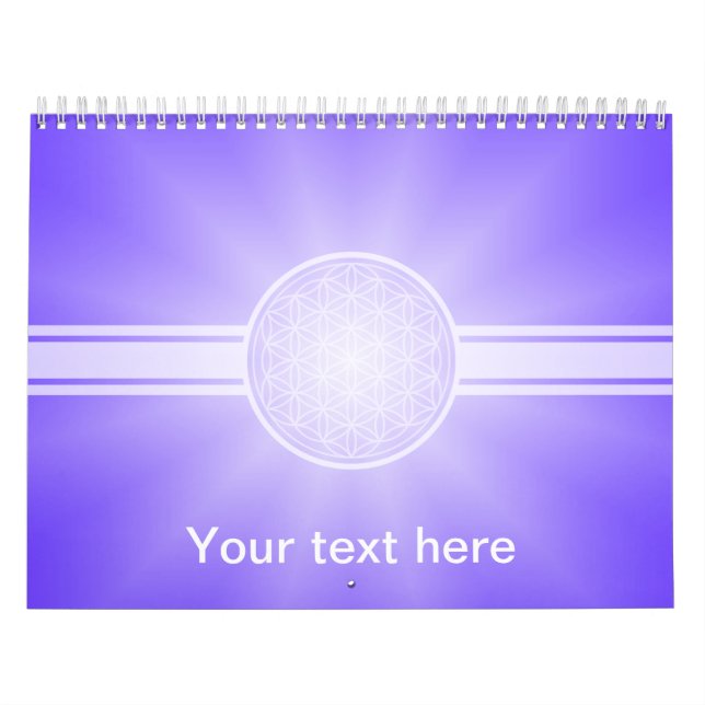 Blume des Lebens - vit transport. Kalender (Omslag)