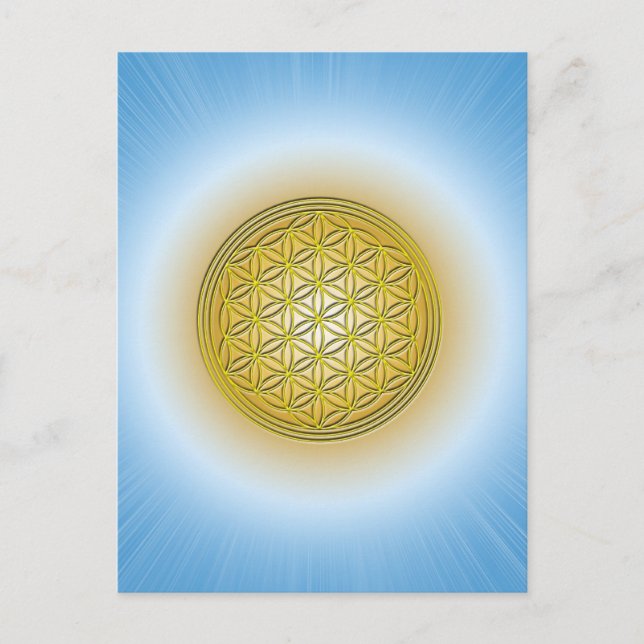 Blume des Lebens Vykort (Framsida)