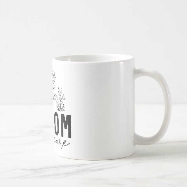 Blume med försiktighet kaffemugg (Höger)
