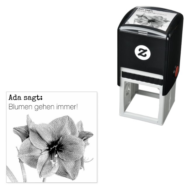 Blumen gehen immer självfärgande stämpel (In Situ)