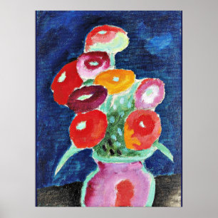 Blumen i Einer Vas, målning av Alexi Jawlensky Poster