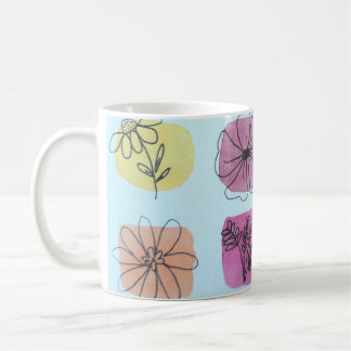 Blumen Palette  Kaffemugg