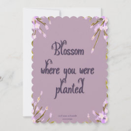 Blumen Vintage mauve Mel Mae Schmidt Stationery Julkort