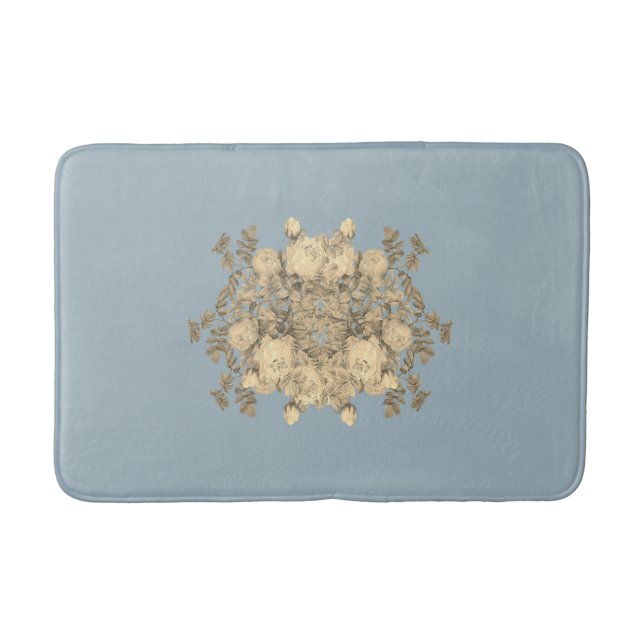 Blumenbukett roses – flower bouquet Blumenstrauß Badrumsmatta (Framsidan)