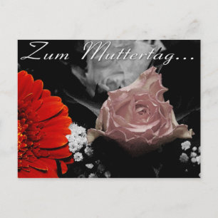 Blumenkarte zum Muttertag tag Vykort