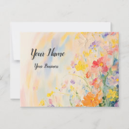 Blumenmotiv in Ölfarben Vykort