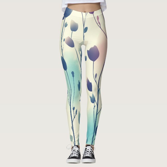 Blumenmotiv   leggings (Framsida)