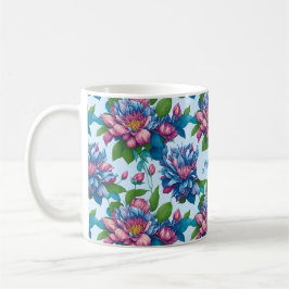 Blumenmuster: Dahlienzauber -  Kaffemugg