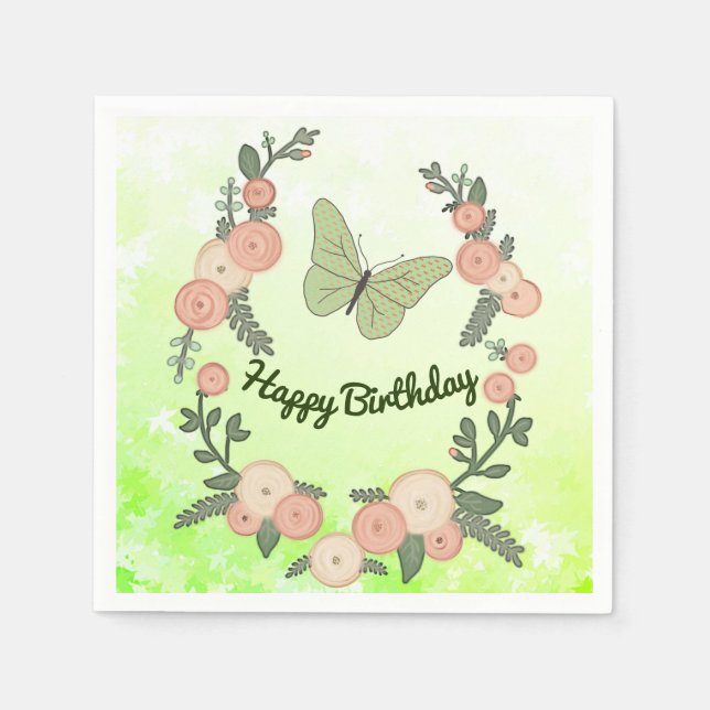 Blumenranke Pappersservett (Framsidan)