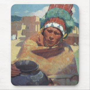 Blumenschein, Taos Native Indian Porträtt Musmatta