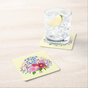Blumenstrauss blekgul underlägg papper kvadrat