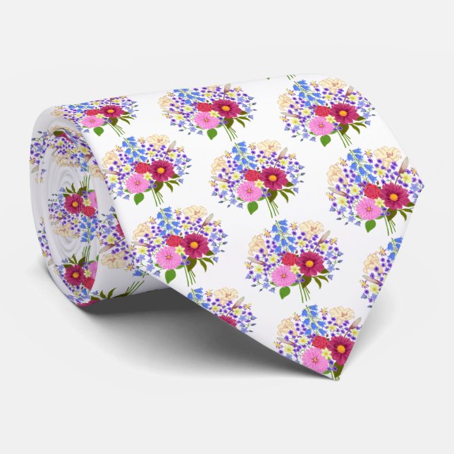 Blumenstrauss White Necktie Slips (Rullad)