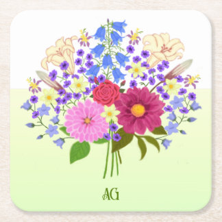 Blumenstrauss Yellow Underlägg Papper Kvadrat