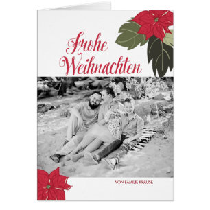 Blumenweihnachtsgruß Hälsningskort