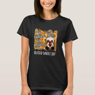 Blunch Lunch Dam Thankful Gnome Fall-familjen än T Shirt