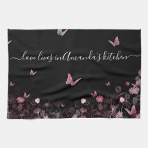 Blunda fält med fjärilar