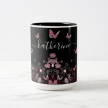 Blunda fält med fjärilar