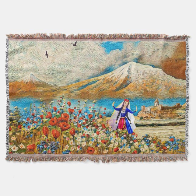 Blunda flicka  filt (Framsidan)