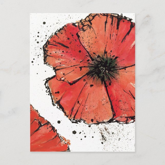 Blunda på en vit bakgrund vykort (Framsida)