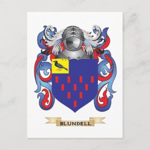 Blundell Jackar av Arm (Family Crest) Vykort