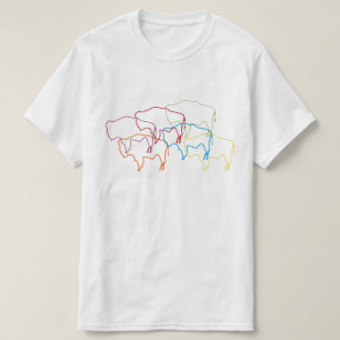 blur för wyoming bisonpride t shirt