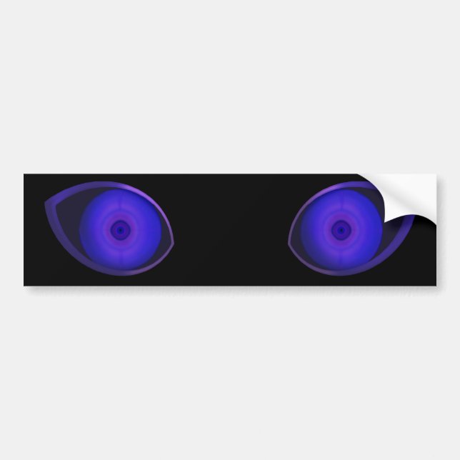 Blurple Väldigt Evil Öga Bildekal (Framsidan)
