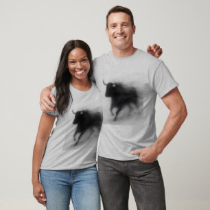 Blurry Bull - Rörelse & Power Abstrakt Art Tee