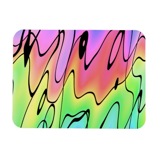 Blurry Rainbow Magnet (Horisontell)