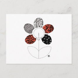BlurryFlower-vykort Vykort