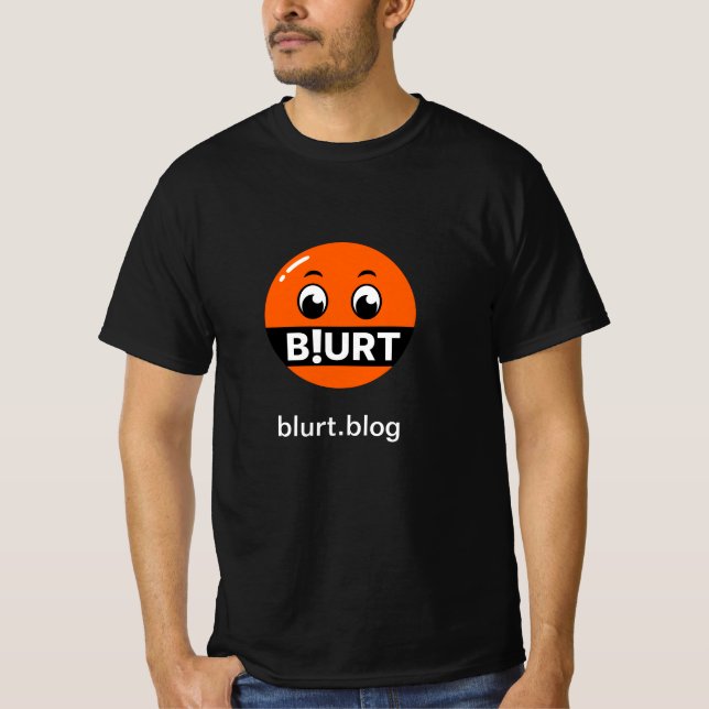 Blurt.blogg Basic-Mörk T-Shirt (Framsida)
