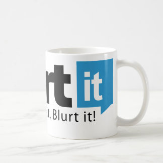 Blurtit vitmugg kaffemugg