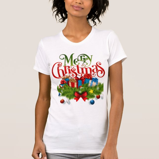 Blusa camiseta de natal  t shirt (Framsida)