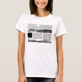 Blusa Estampa de Jornal Tee Shirt