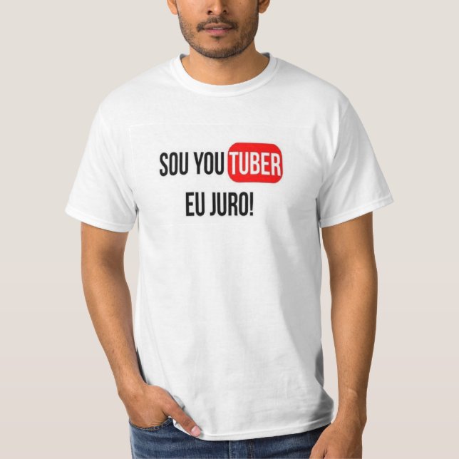 Blusa SOU UM YOUTUBER, EU JURO! Tröja (Framsida)