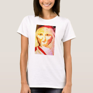 Blusen med skiss av flicka t shirt