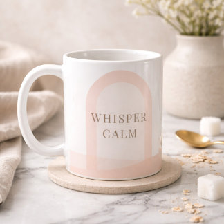 Blush Arch Whisper Classic Mug, 11 oz Kaffemugg