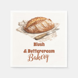 Blush Artisan Bread Bakery Business Pappersservett