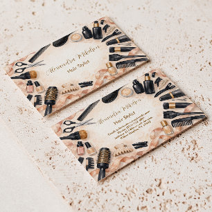 Blush Band Hårstylist Visitkort