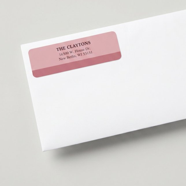 Blush Bar Return Address Labels Returadress Etikett (Skapare uppladdad)