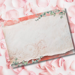 Blush Baroque Heart & Eucalyptus Romance