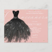 Blush Blommig Quinceañera 15-årsdag