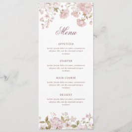 Blush Blommor Klassisk Meny