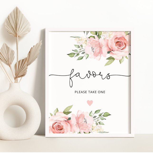 Blush blomster Favors ta gärna en Poster (Skapare uppladdad)