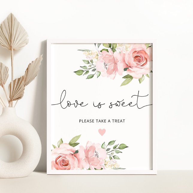 Blush blomsterälskling är söt Poster (Skapare uppladdad)