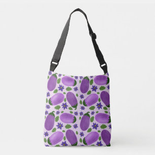 Blush & Bloom Aubergine Kollektion – Mjuk Lilafärg Axelväska
