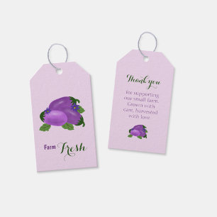 Blush & Bloom Aubergine Kollektion – Mjuk Lilafärg Presentetikett