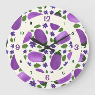 Blush & Bloom Aubergine Kollektion Stor Klocka